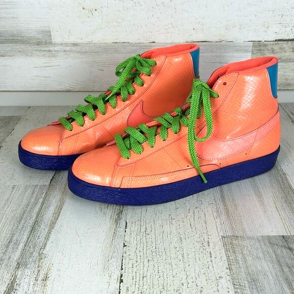 Nike Mens 9.5 Blazer Mid Supreme Cassette Playa High Top Athletic Sneakers Shoes - Picture 1 of 9